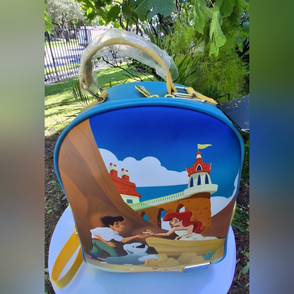🔥NWT Disney LOUNGEFLY ARIEL THE LITTLE MERMAID Backpack - Picture 6 of 15